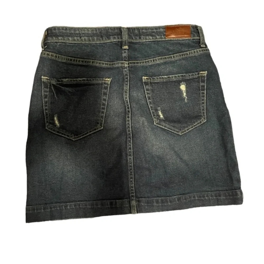 Hollister High Rise Vintage Stretch Button Front‎ Mini Skirts